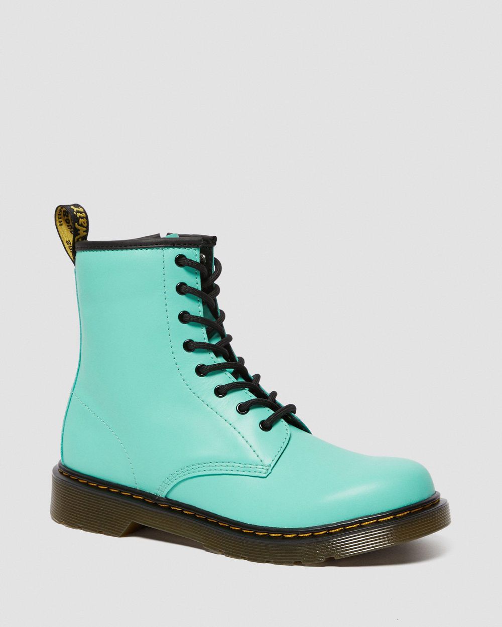 Dr Martens 1460 Kožené Šnurovacie Topánkylar Detske ( Mätové Zelene ) SK 062-OBGURS